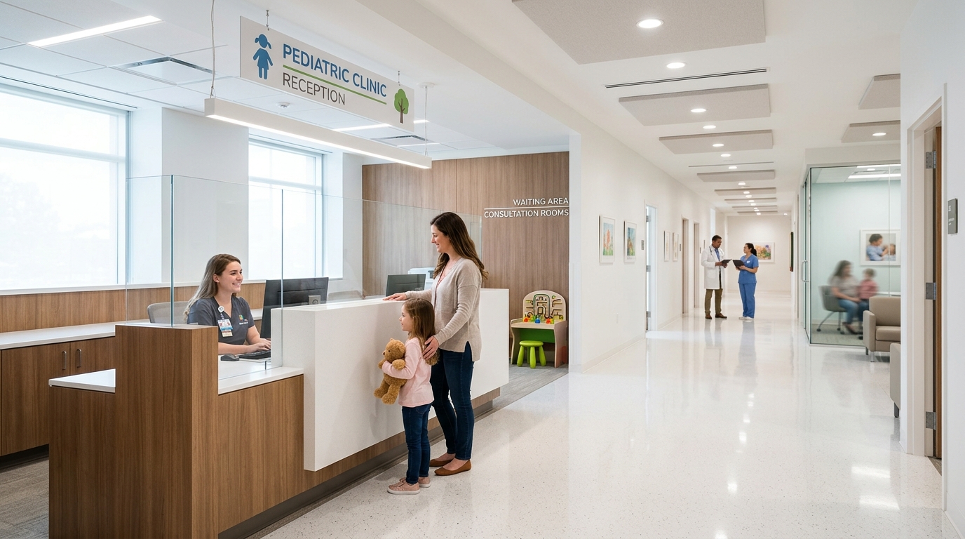 Shankar Children's Hospital Reception and Consultation Hall